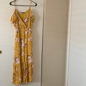 Yellow floral dress